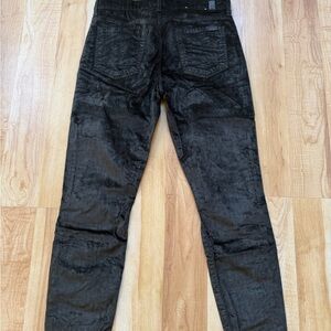 7 for All Mankind size 28 crushed velvet black Pants women’s